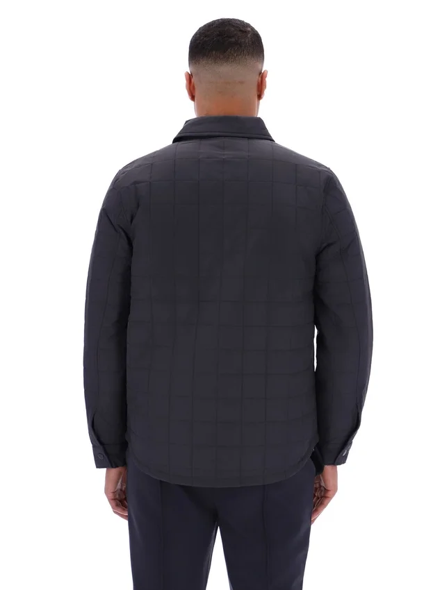 Camisa acolchada ligeramente Malcolm en color carbón