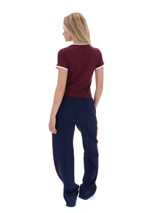 Camiseta con cuello ribeteado Fig Azzura para bebé