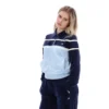 Camiseta corta con cremallera Giovana de Fila en azul marino
