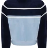Camiseta corta con cremallera Giovana de Fila en azul marino