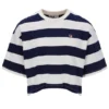 Camiseta corta y holgada «Genoa» de Fila en azul marino