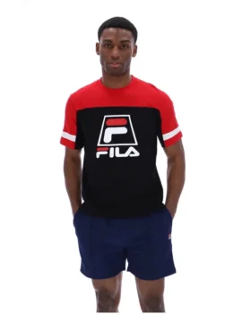 Camiseta «Damon Cut and Sew» en negro