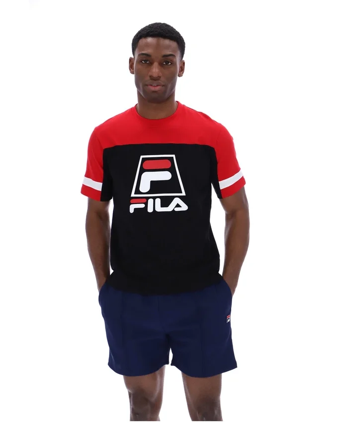Camiseta «Damon Cut and Sew» en negro