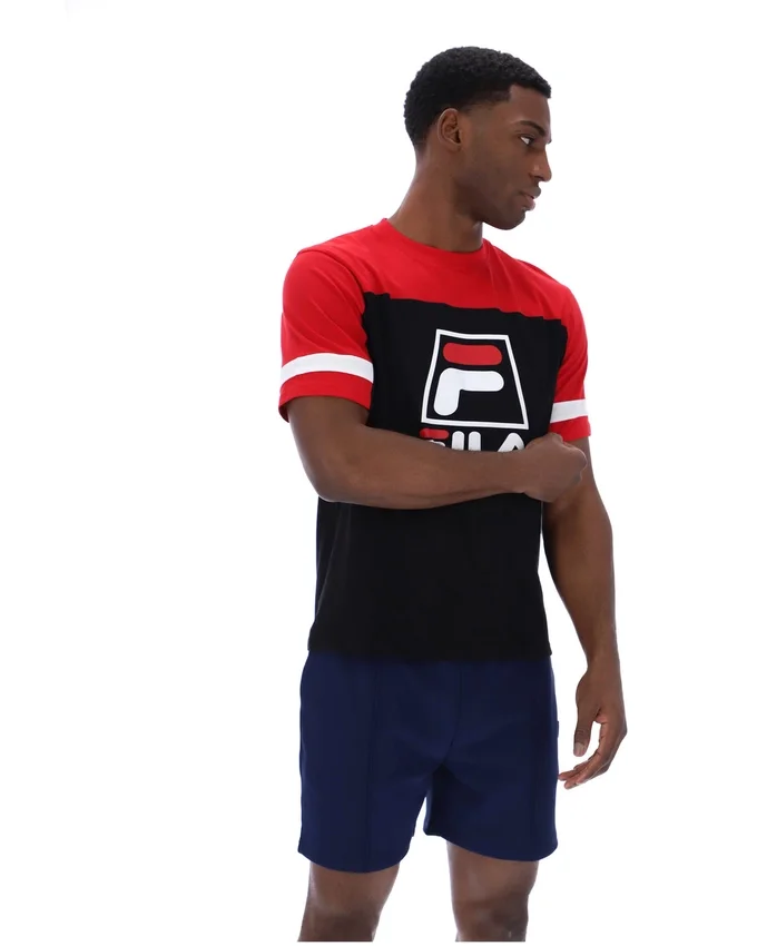 Camiseta «Damon Cut and Sew» en negro