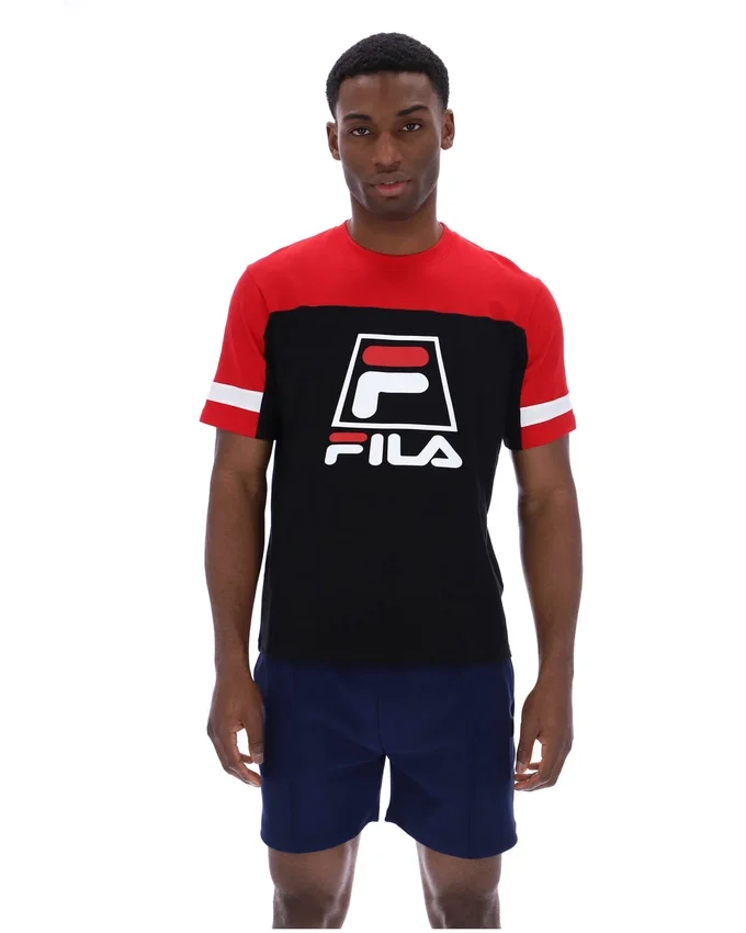 Camiseta «Damon Cut and Sew» en negro