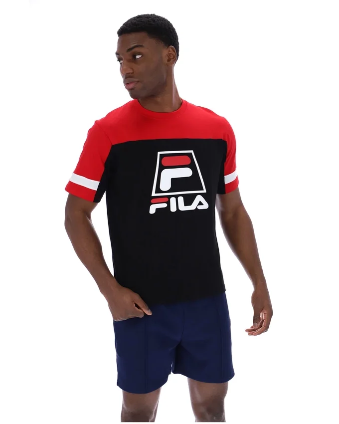 Camiseta «Damon Cut and Sew» en negro