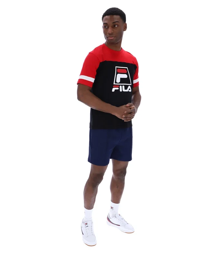 Camiseta «Damon Cut and Sew» en negro