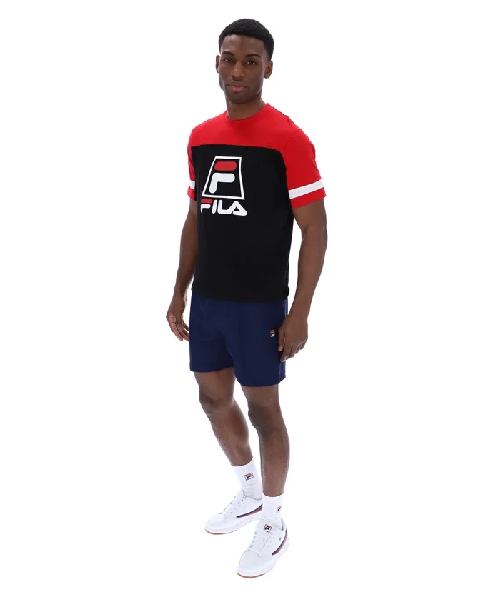 Camiseta «Damon Cut and Sew» en negro