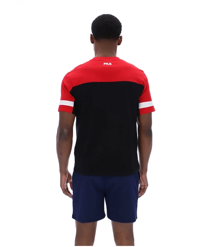 Camiseta «Damon Cut and Sew» en negro