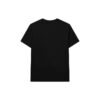 Camiseta de cuello redondo holgada con logo de letras, pantalones cortos, para hombre, negra