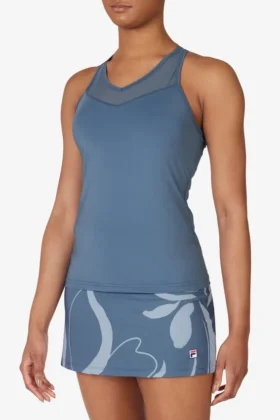 Camiseta de tenis Essential con espalda nadadora azul