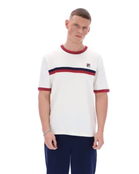 Camiseta «Gardenia Rosario» con rayas de felpa