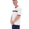 Camiseta «Gardenia Rosario» con rayas de felpa