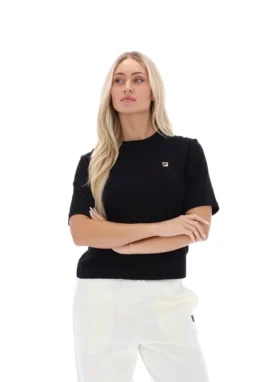 Camiseta negra Holly Boxy