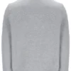 Camiseta Ramy F-Box de color gris jaspeado con cremallera de 1/4 y puños teñidos en hilo