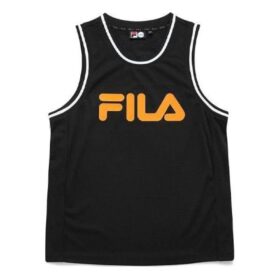 Camiseta sin mangas lisa «Negro-Amarillo»