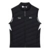 Chaleco sin mangas con cuello alto y estampado deportivo «Black White»
