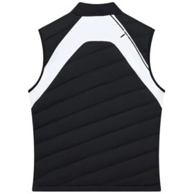 Chaleco sin mangas con cuello alto y estampado deportivo «Black White»