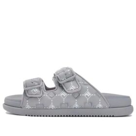 Chanclas de moda Lucia «Gris-Blanco»