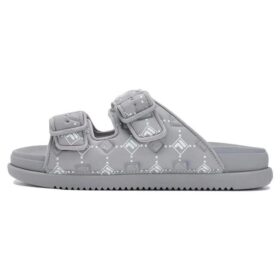 Chanclas de moda Lucia «Gris-Blanco»