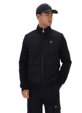 Chaqueta acolchada con cremallera completa «Jerry» en negro