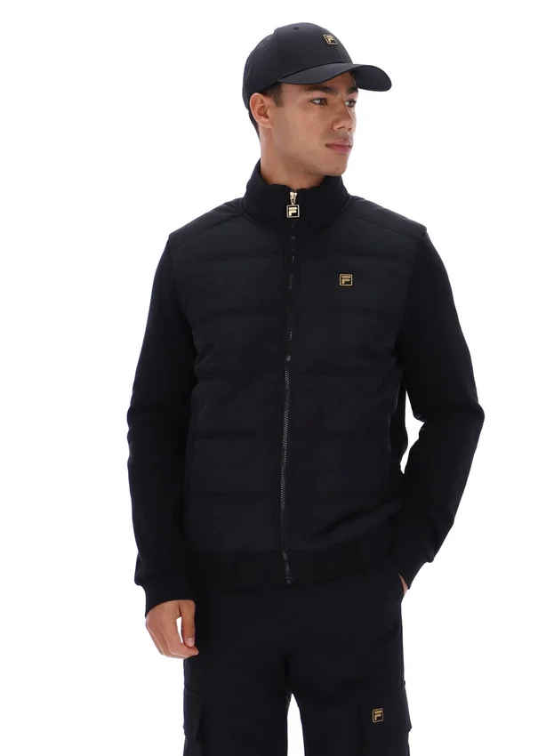 Chaqueta acolchada con cremallera completa «Jerry» en negro