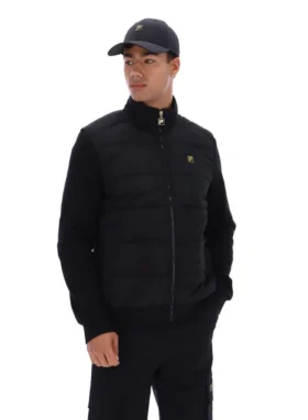 Chaqueta acolchada con cremallera completa «Jerry» en negro