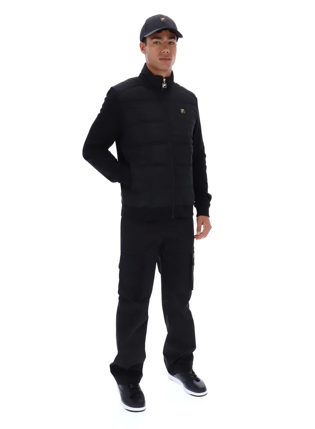 Chaqueta acolchada con cremallera completa «Jerry» en negro