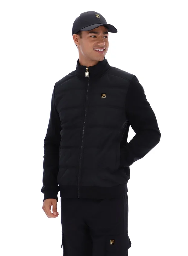 Chaqueta acolchada con cremallera completa «Jerry» en negro