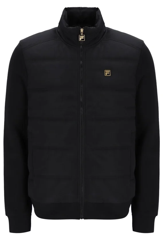 Chaqueta acolchada con cremallera completa «Jerry» en negro