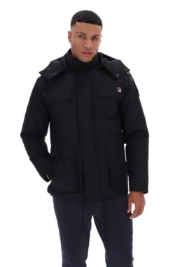 Chaqueta acolchada Liam Cargo negra