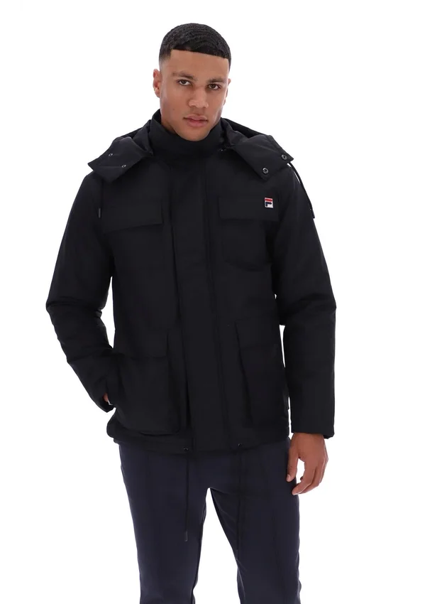 Chaqueta acolchada Liam Cargo negra
