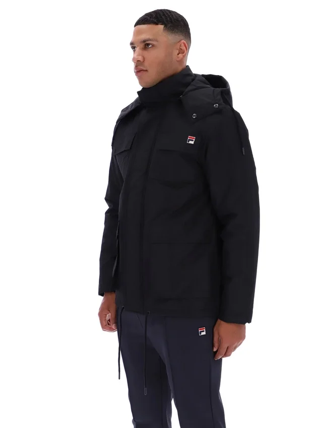 Chaqueta acolchada Liam Cargo negra