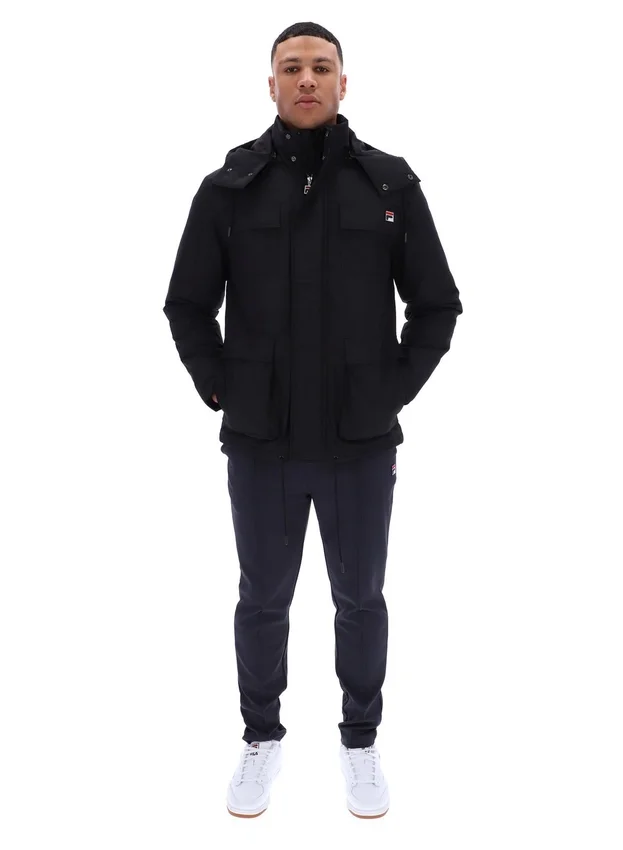 Chaqueta acolchada Liam Cargo negra