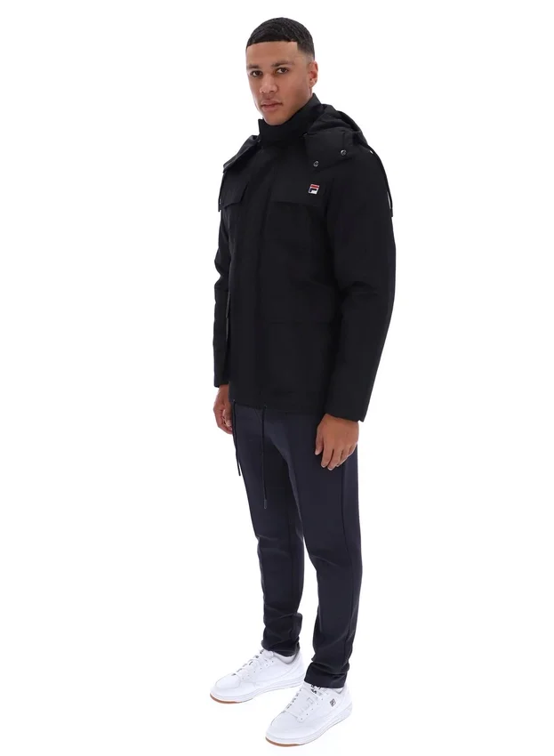 Chaqueta acolchada Liam Cargo negra