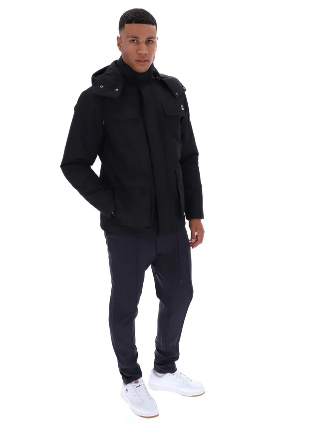 Chaqueta acolchada Liam Cargo negra