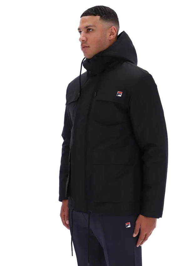 Chaqueta acolchada Liam Cargo negra