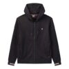 Chaqueta con capucha de punto y logotipo bordado, azul