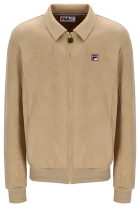 Chaqueta de ante Francesco en beige clásico