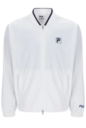 Chaqueta de calentamiento unisex de tenis en color blanco roto