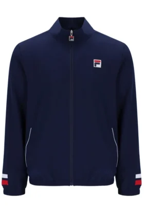Chaqueta de chándal de tenis azul marino para hombre