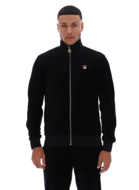 Chaqueta de chándal de terciopelo «Black Nero»