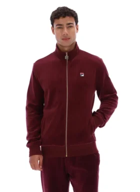 Chaqueta de chándal de terciopelo «Fig Nero»