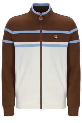 Chaqueta de chándal Giovanni con paneles en contraste en color Gardenia