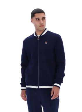 Chaqueta de punto tipo gofre «Gabe» de Fila en azul marino