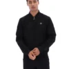 Chaqueta «Dean» negra de ante sintético con cremallera completa