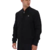 Chaqueta «Dean» negra de ante sintético con cremallera completa