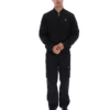 Chaqueta «Dean» negra de ante sintético con cremallera completa