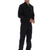 Chaqueta «Dean» negra de ante sintético con cremallera completa