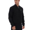 Chaqueta «Dean» negra de ante sintético con cremallera completa